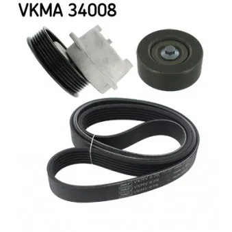SKF VKMA 34008 - Jeu de courroies trapézoïdales à nervures