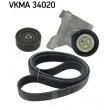 SKF VKMA 34020 - Jeu de courroies trapézoïdales à nervures