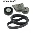 SKF VKMA 34055 - Jeu de courroies trapézoïdales à nervures