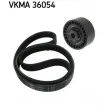 SKF VKMA 36054 - Jeu de courroies trapézoïdales à nervures
