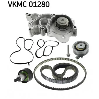 SKF VKMC 01280 - Pompe à eau + kit de courroie de distribution