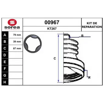 Soufflets de cardan avant SNRA [00967]
