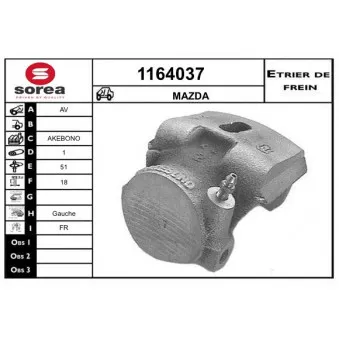 SNRA 1164037 - Étrier de frein