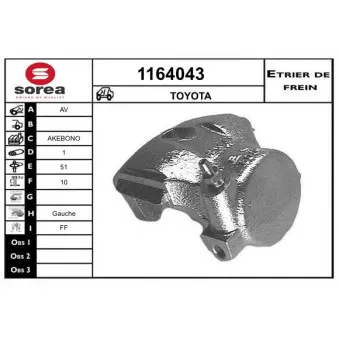 SNRA 1164043 - Étrier de frein