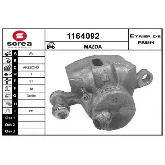 SNRA 1164092 - Étrier de frein