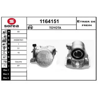 SNRA 1164151 - Étrier de frein