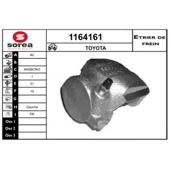 SNRA 1164161 - Étrier de frein
