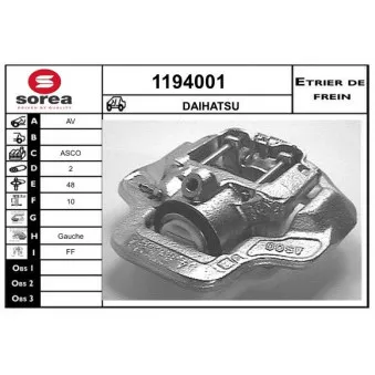 SNRA 1194001 - Étrier de frein