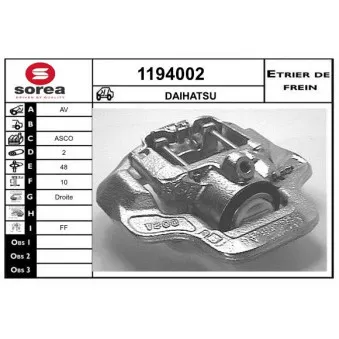 SNRA 1194002 - Étrier de frein