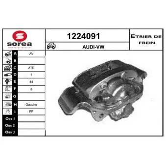 SNRA 1224091 - Étrier de frein