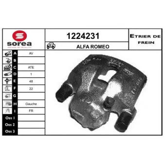 SNRA 1224231 - Étrier de frein