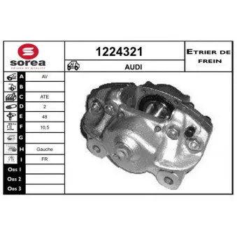 SNRA 1224321 - Étrier de frein