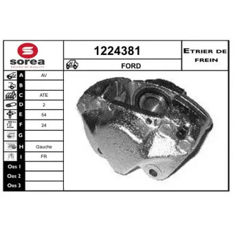 SNRA 1224381 - Étrier de frein