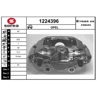 SNRA 1224396 - Étrier de frein