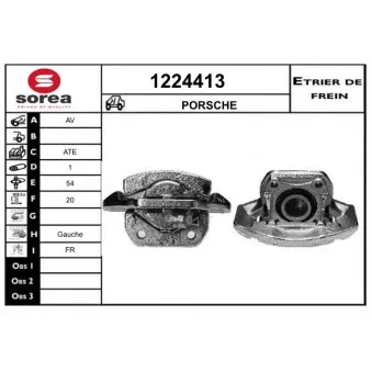 SNRA 1224413 - Étrier de frein