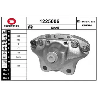 Étrier de frein SNRA 1225006