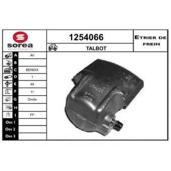 SNRA 1254066 - Étrier de frein