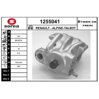 SNRA 1255041 - Étrier de frein
