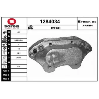 SNRA 1284034 - Étrier de frein