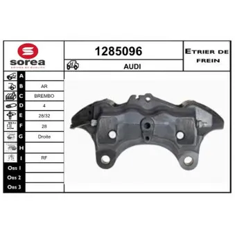 SNRA 1285096 - Étrier de frein