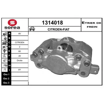 SNRA 1314018 - Étrier de frein