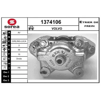 SNRA 1374106 - Étrier de frein