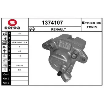 SNRA 1374107 - Étrier de frein