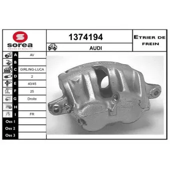 Étrier de frein SNRA [1374194]