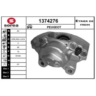 SNRA 1374276 - Étrier de frein