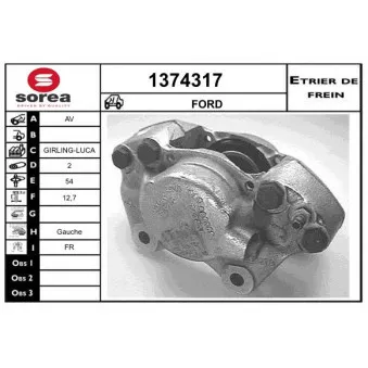 SNRA 1374317 - Étrier de frein