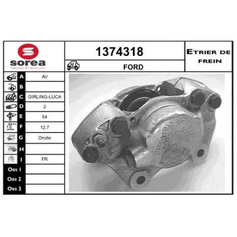 SNRA 1374318 - Étrier de frein