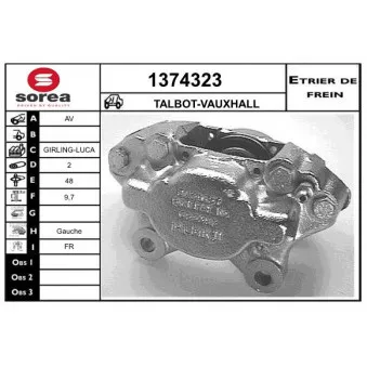 SNRA 1374323 - Étrier de frein