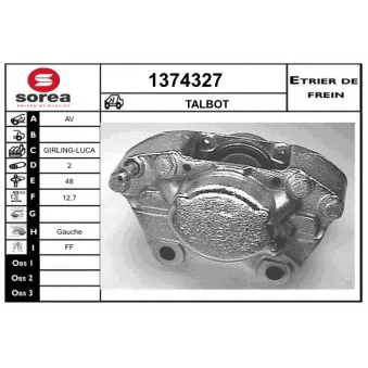 SNRA 1374327 - Étrier de frein