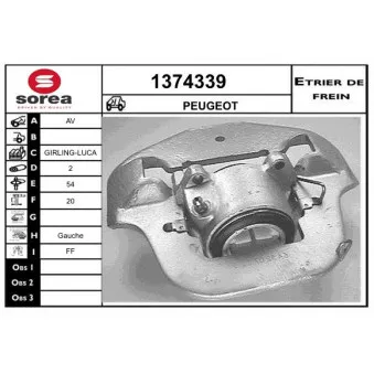 Étrier de frein SNRA [1374339]