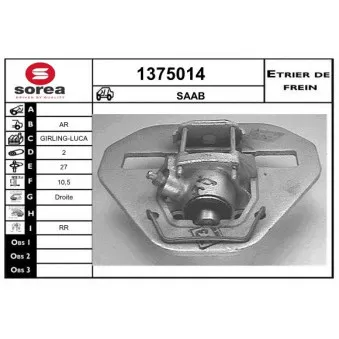 SNRA 1375014 - Étrier de frein