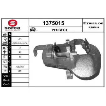 SNRA 1375015 - Étrier de frein