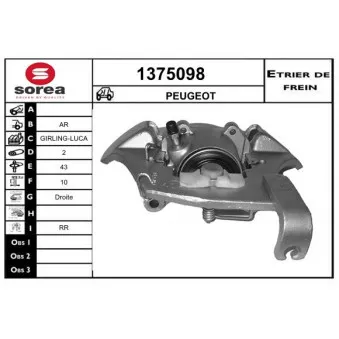Étrier de frein SNRA [1375098]