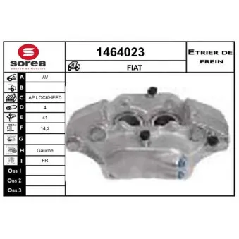 SNRA 1464023 - Étrier de frein