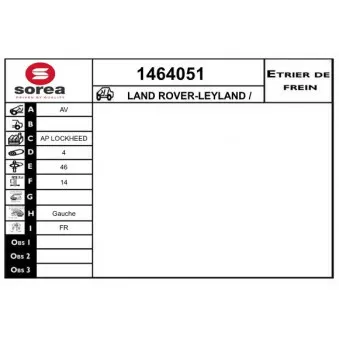 SNRA 1464051 - Étrier de frein