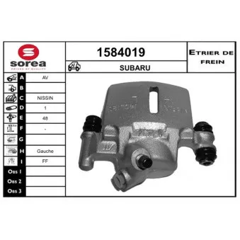 SNRA 1584019 - Étrier de frein