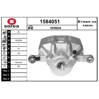 SNRA 1584051 - Étrier de frein