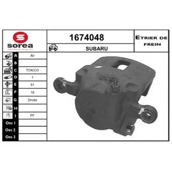SNRA 1674048 - Étrier de frein