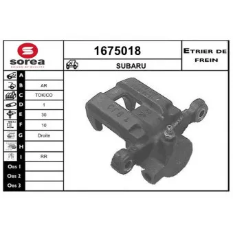 SNRA 1675018 - Étrier de frein