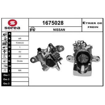 Étrier de frein SNRA [1675028]