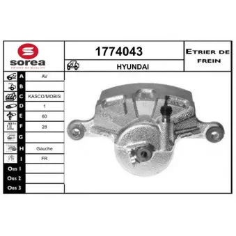 Étrier de frein SNRA [1774043]