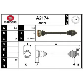 SNRA A2174 - Arbre de transmission