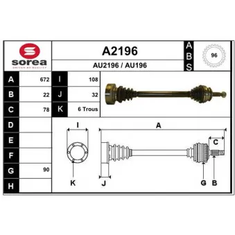 Arbre de transmission SNRA [A2196]