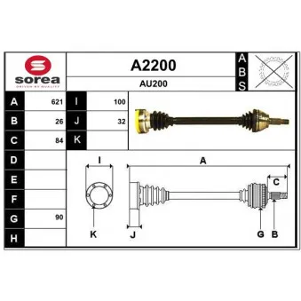 SNRA A2200 - Arbre de transmission