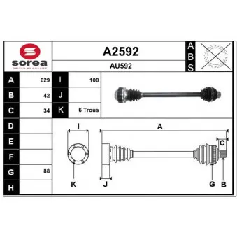 Arbre de transmission SNRA [A2592]