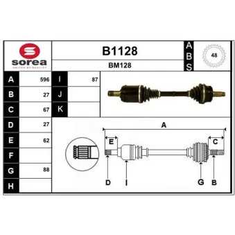 Arbre de transmission SNRA [B1128]